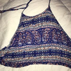 LA Hearts Crop Open Back